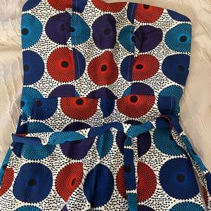 Strapless Jumpsuit Made in Ghana. Never worn